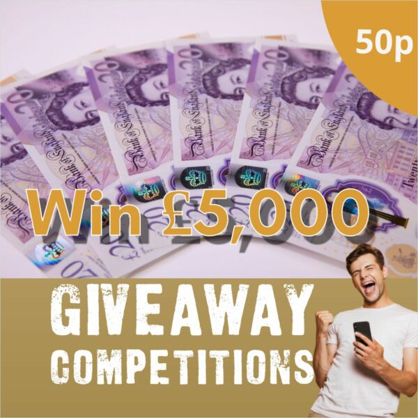 Win £5000 for 50p