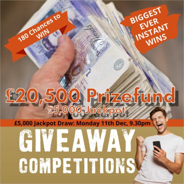 £20,500 Instant win cash competition