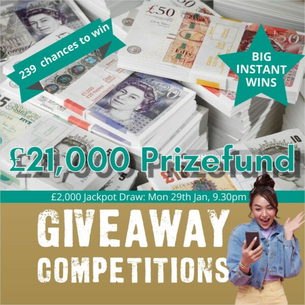 Win £21000 in instant wins