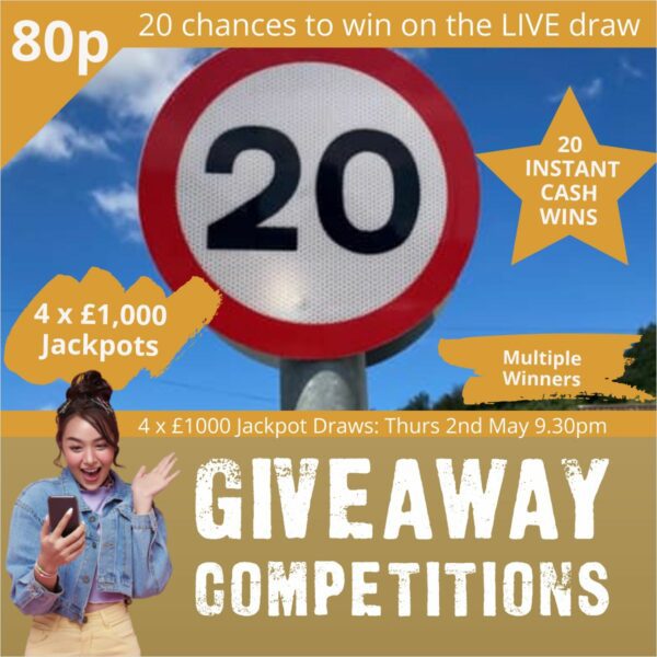 20/20  - 20 chances of winning on the draw & 20 instant wins