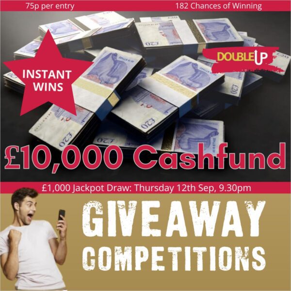 10k Cashfund – £1000 Jackpot, 177 instant wins