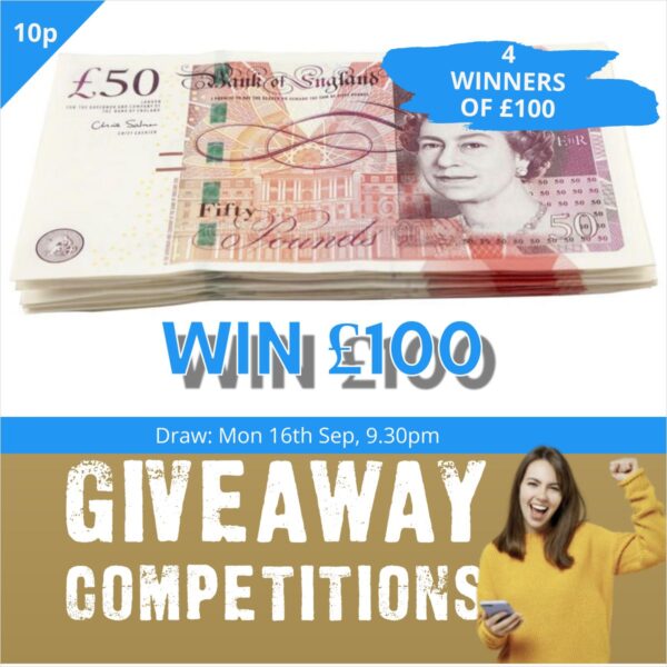 4 Winners of £100