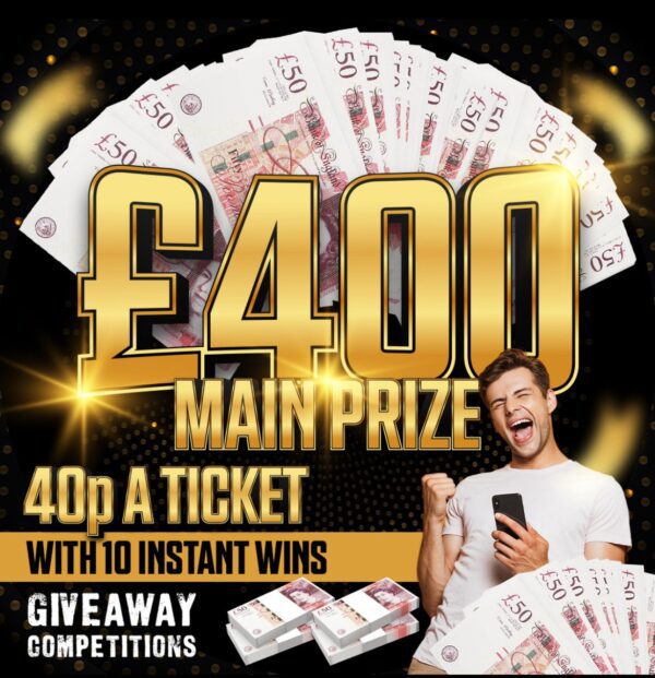 Win £400 for 40p plus 10 instant wins
