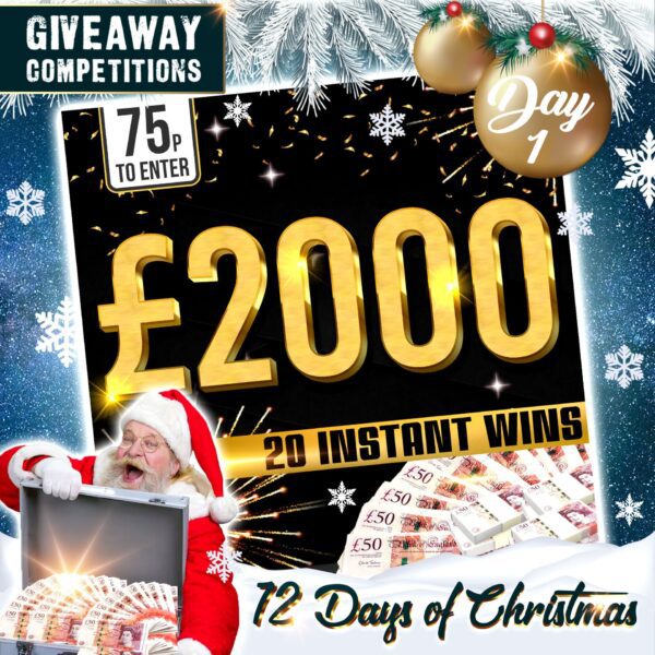 Win £2000 for 75p plus 20 instants