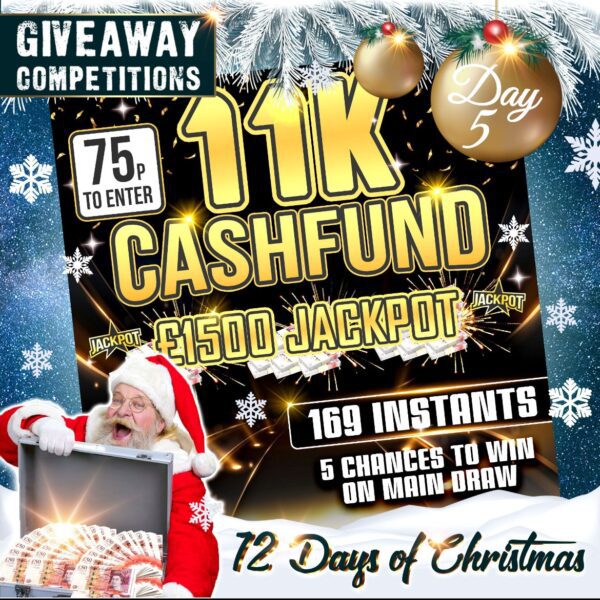 11K Cashfund - £1500 Jackpot, 169 instants + Lucky Misses
