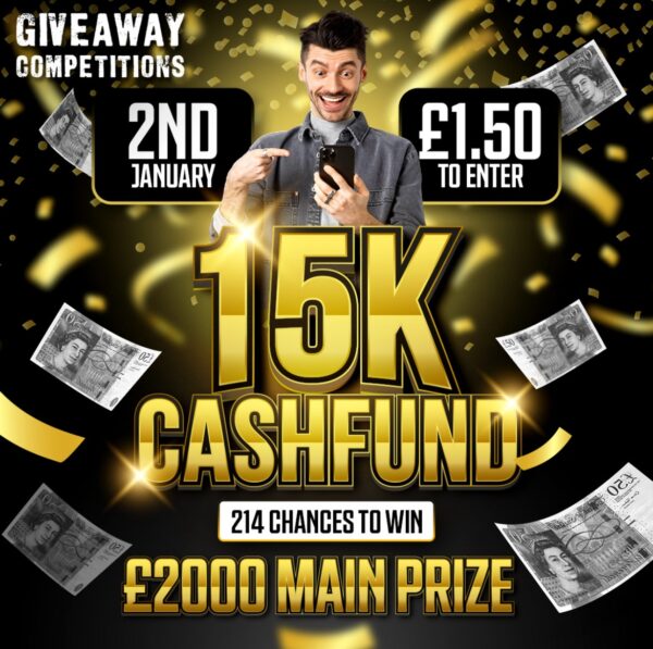 15k Cashfund - 214 Chance to Win