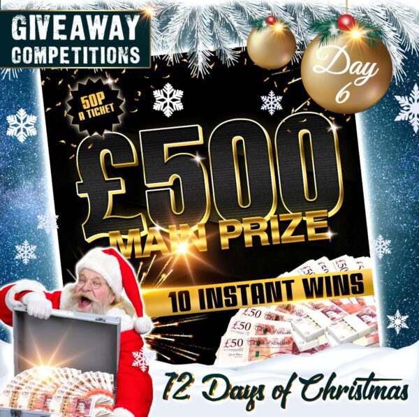 Win £500 for 50p plus 10 instant wins