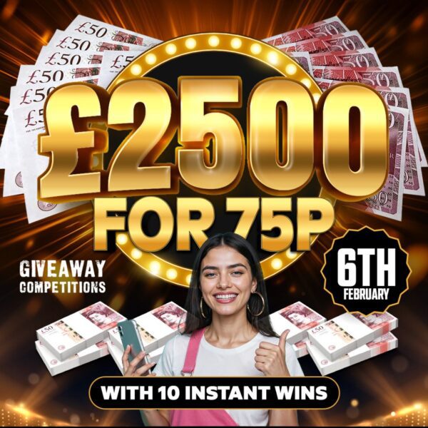 £2500 for 75p with 10 instants