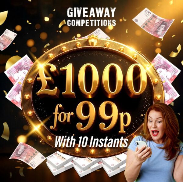 £1000 for 99p plus 10 instant wins