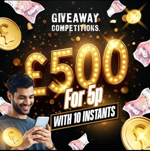 £500 for 5p plus instant wins