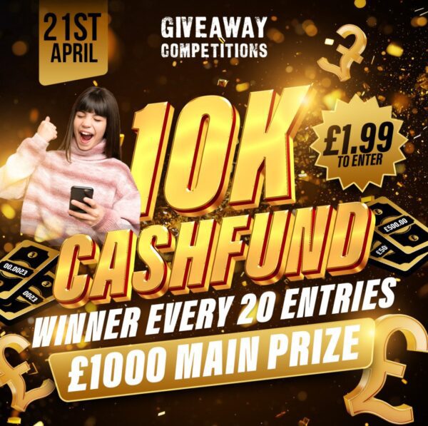 10k Cash Fund Winner every 20 entries
