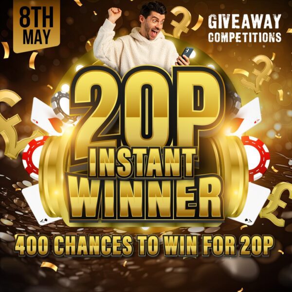 400 Chances to win for 20p