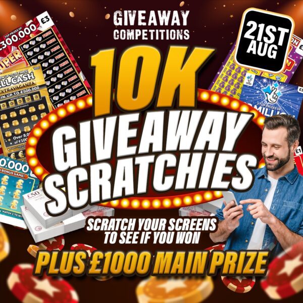 Scratch it Yourself to see if you win - 355 chances to win