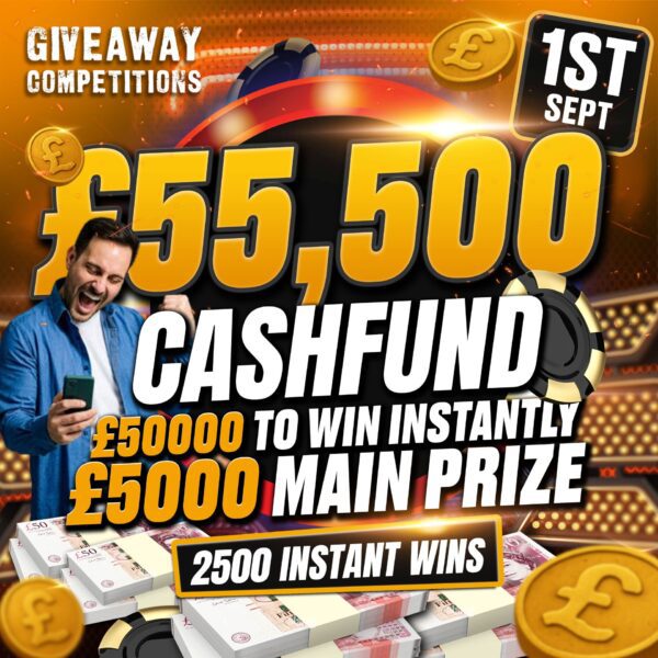 £55,500 Cashfund 2505 chances to win